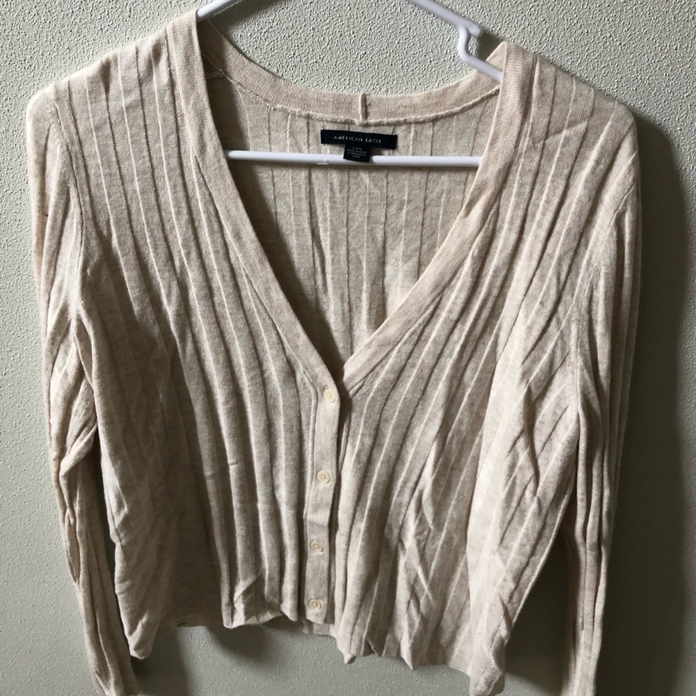 AE Cropped Cardigan Sweater